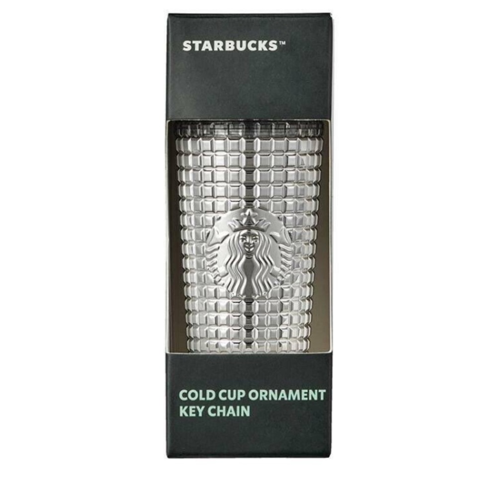 ✨🎄NWT Holiday Starbucks Cold Cup glam mirror grid Christmas ornament